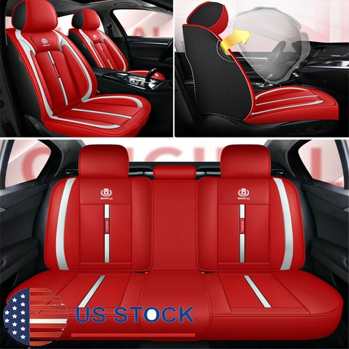Red leather car seat - pu,