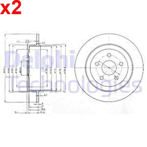 Brake disc delphi fits - disc,
