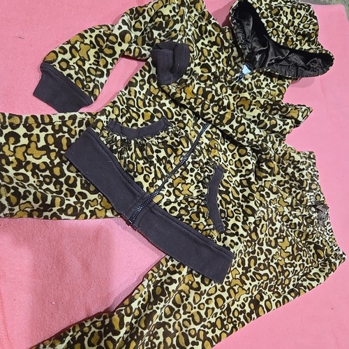 Leopard print sweatsuit - leopard, 3t