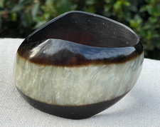 stunning carved buffalo horn