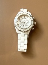 Auth CHANEL J12 H1007 White