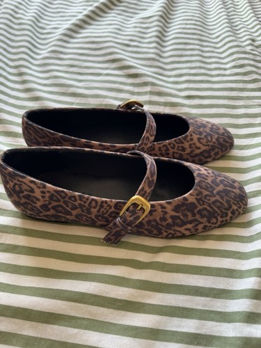 Leopard print ballet flats - leopard,
