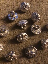 Pewter buttons 16mm patterned