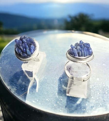 Kyanite silver ring - silver,