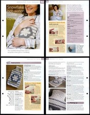 Snowflake Hot-Water Bottle Cover #14 Around House -Art Of Crochet 2 Page Pattern