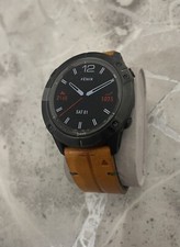 garmin fenix 6x sapphire/brown Leather Straps