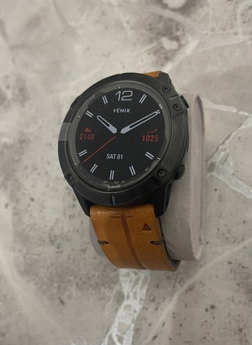 Garmin fenix sapphire brown - 6x, sapphire/brown