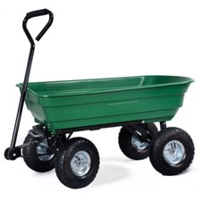 Green Garden Dump Cart 75L