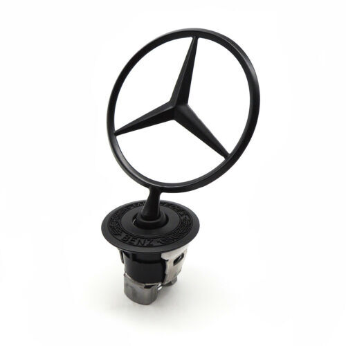 Front hood ornament mounted - front,