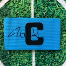 Micah Richards Of England, Man City & Aston Villa Signed Captains Armband wCOA
