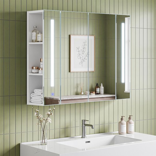Bathroom mirror cabinet with - bathroom,