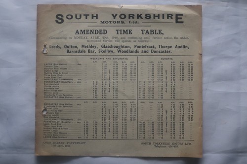 South yorkshire motors bus - south,