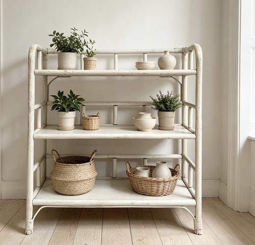 Mid century painted bamboo - mid,