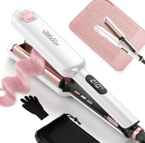 Hair crimper triple barrel - crimper,
