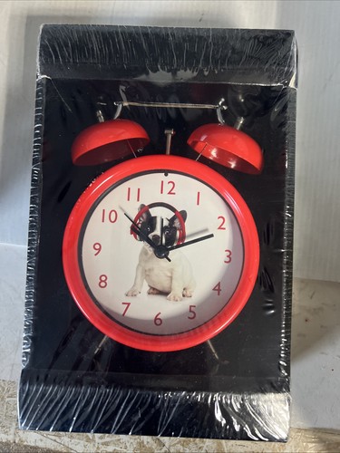Red dog alarm clock - red,