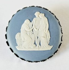 Wedgwood Blue Jasper Brooch /