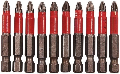 10x pz2 screwdriver bits - 10x, 50mm