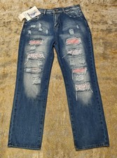 Ladies Patchwork Ripped Design