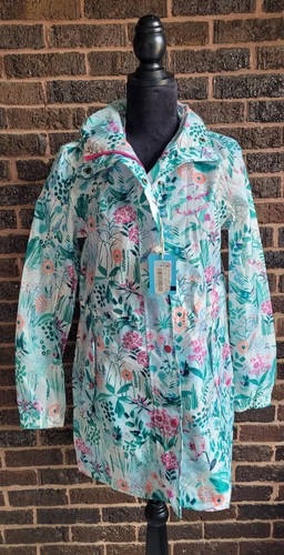 Joules hooded floral - floral, raincoat