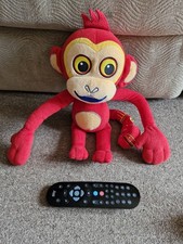 Tinga Tinga Tales Talking Monkey Red Monkey Soft Toy Plush Cbeebies 14"