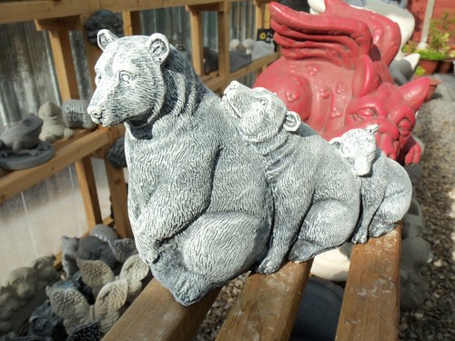 Concrete garden ornament - garden,