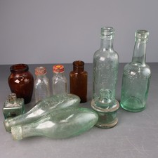 Antique Bottles x 10 - Camwal