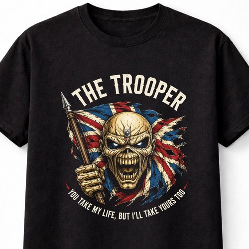 Iron maiden the trooper skull - trooper,