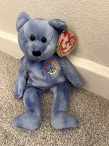 Beanie babies blue peace - beanie,