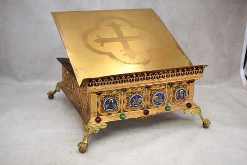 Vintage french missal stand - french,