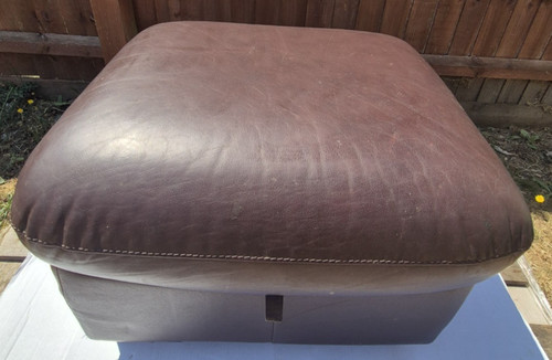 Brown faux leather - brown, storage