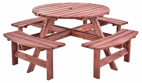 Seater wooden round - 8,