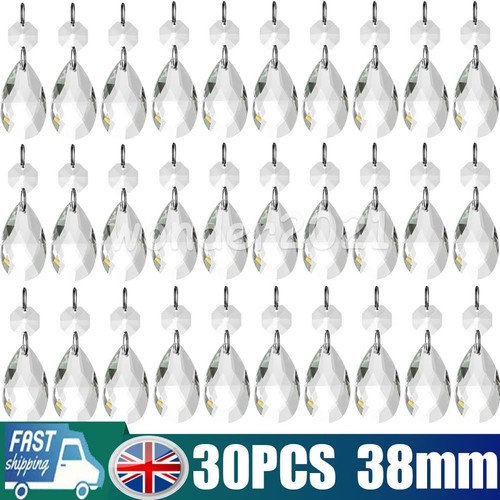 30x 38mm clear glass - 30x, crystal