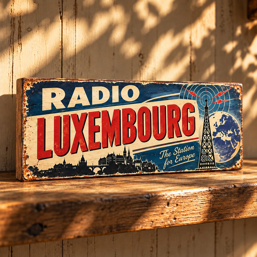 Radio luxembourg sign - sign,