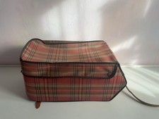 Vintage Midlands Bike Pannier Red Check