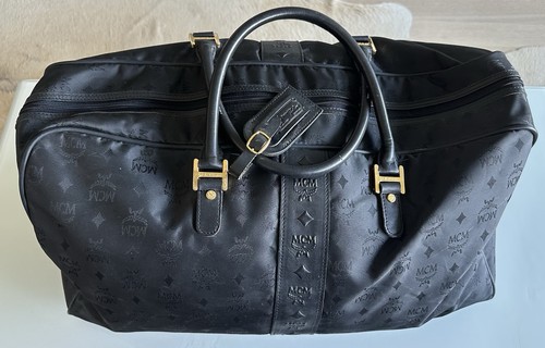 Mcm duffel bag black nylon - mcm,