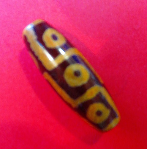 Dzi bead agate from tibet - agate,