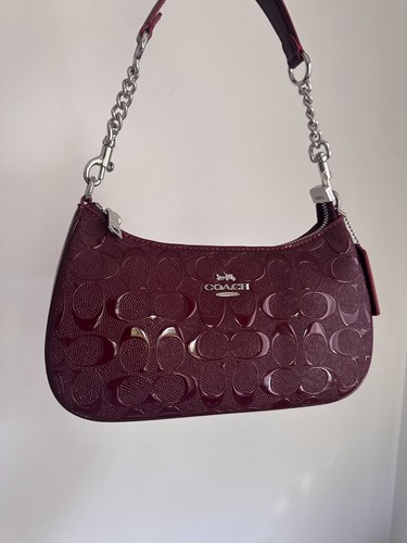 Burgundy teri coach shoulder - burgundy,