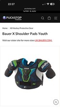 Ice Hockey Bauer s21 X Shoulder Pads youth small 