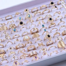 10x Gold-Tone Rings Set |