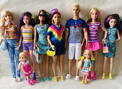 Variety used barbie and - a,
