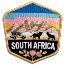 South Africa Patch Embroidered