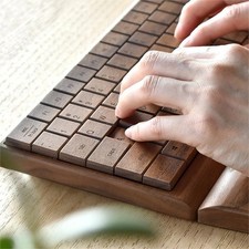 Hacoa Wooden keyboard made of