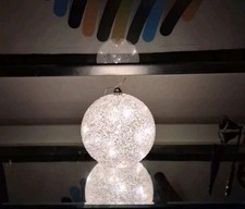 Sparkle LED Crackle Glass