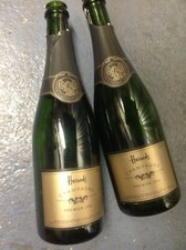 Empty Harrods Champagne bottles x2  Ideal candle holders for any occasion 