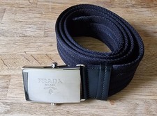 Genuine Prada Silver Engraved
