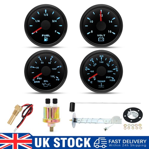 Gauge set with senders - gauge, 52mm