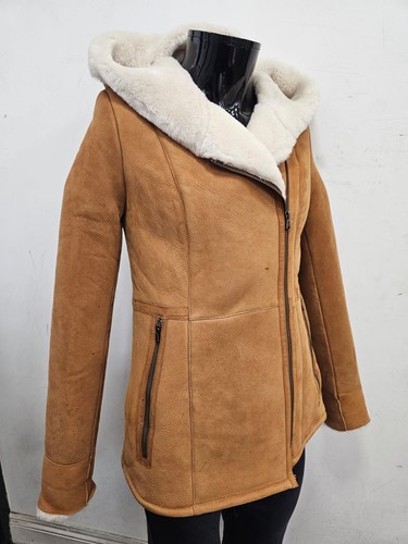 Ladies sheepskin jacket tan - ladies,