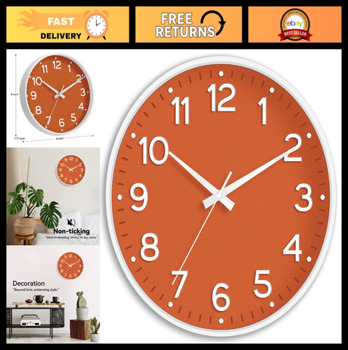 Silent non ticking wall clock - wall,
