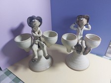 A Pair Of Large Unique Double Egg Cups  Very Good Condition