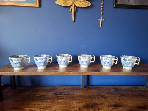 Vintage willow tree blue - vintage, 6